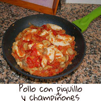 pollo-con-piquillo-con-champiñones