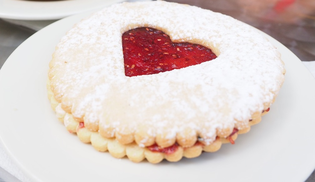 galletas de mermelada de fresa