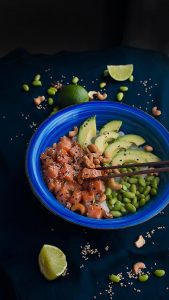 poke bowl de salmón