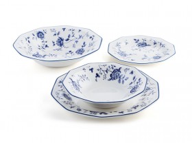Vajilla de loza en blanco y azul | El Chef de la Casa