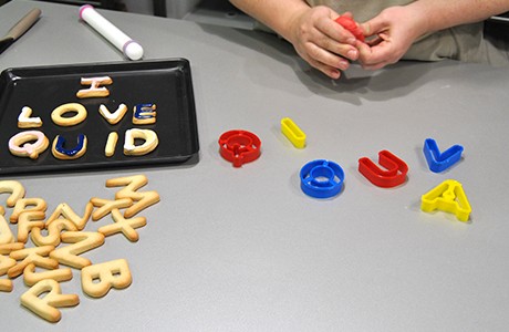 Receta de galletas con forma de letras