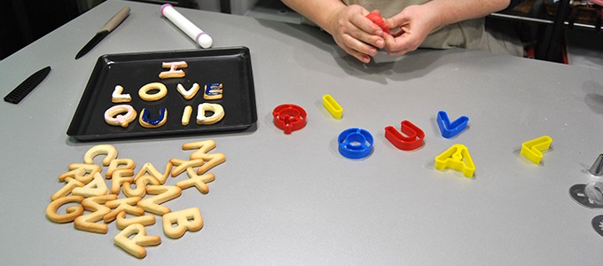 Receta de galletas con forma de letras