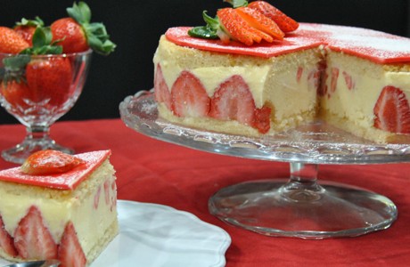 Receta de Tarta Fraisier