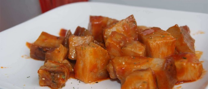 Papada con tomate picante