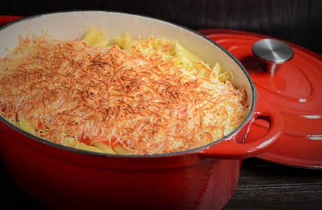 Receta de macarrones con carne picada al queso azul