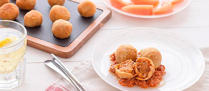 Receta croquetas de atún y tomate