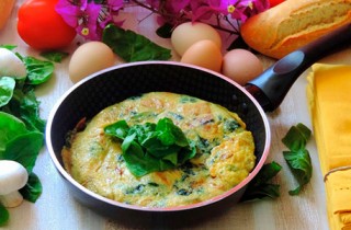 frittata espinacas