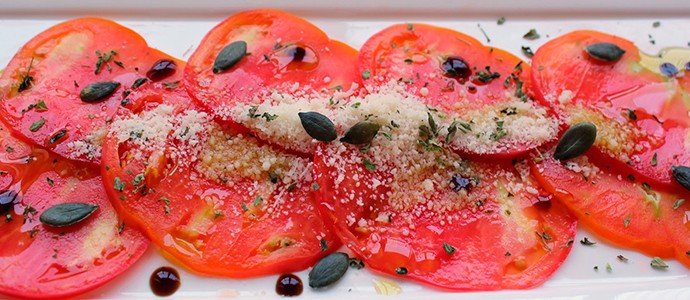 receta carpaccio tomate