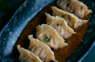 Gyozas pulled pork